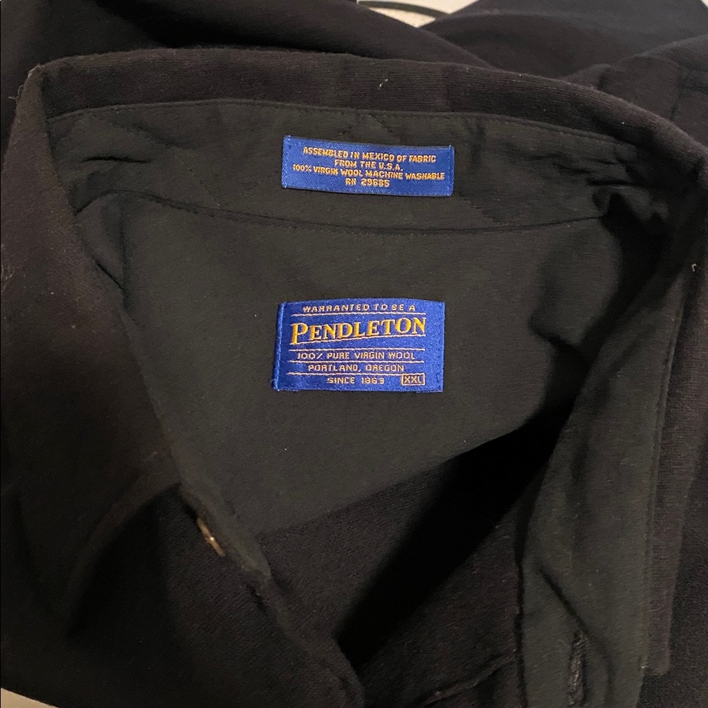 Pendleton Black Wool Shirt NWT - image 4